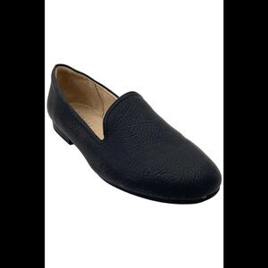 SOUL Naturalizer Black Leather Slip-On Loafers